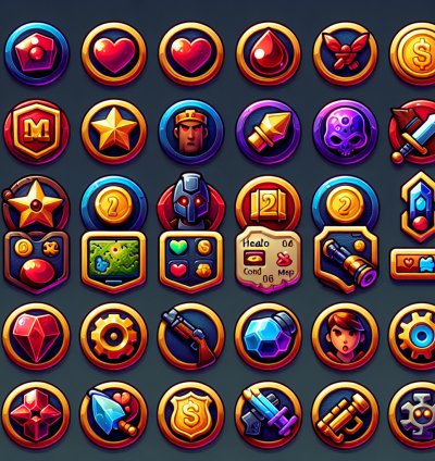 Набор уникальных игровых иконок "Bombie Icons Deluxe"