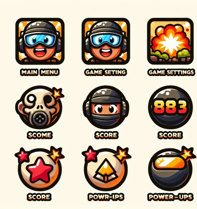 Иконки "Bombie: Пиксельный Мир"