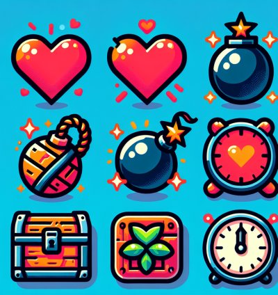 Профессиональный комплект иконок "Bombie: Легенда" для игр